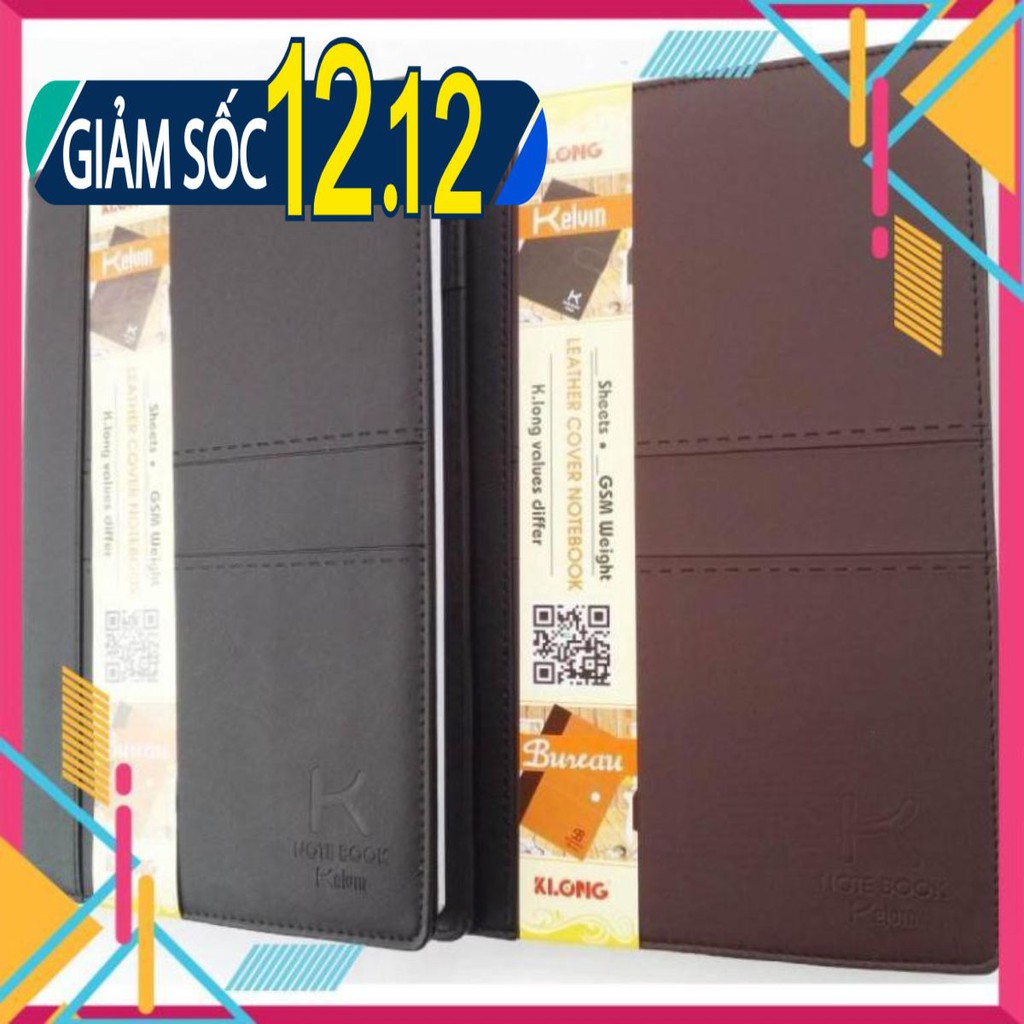 Sổ bìa da KLONG A4 400tr 58/92 bìa cứng; 333