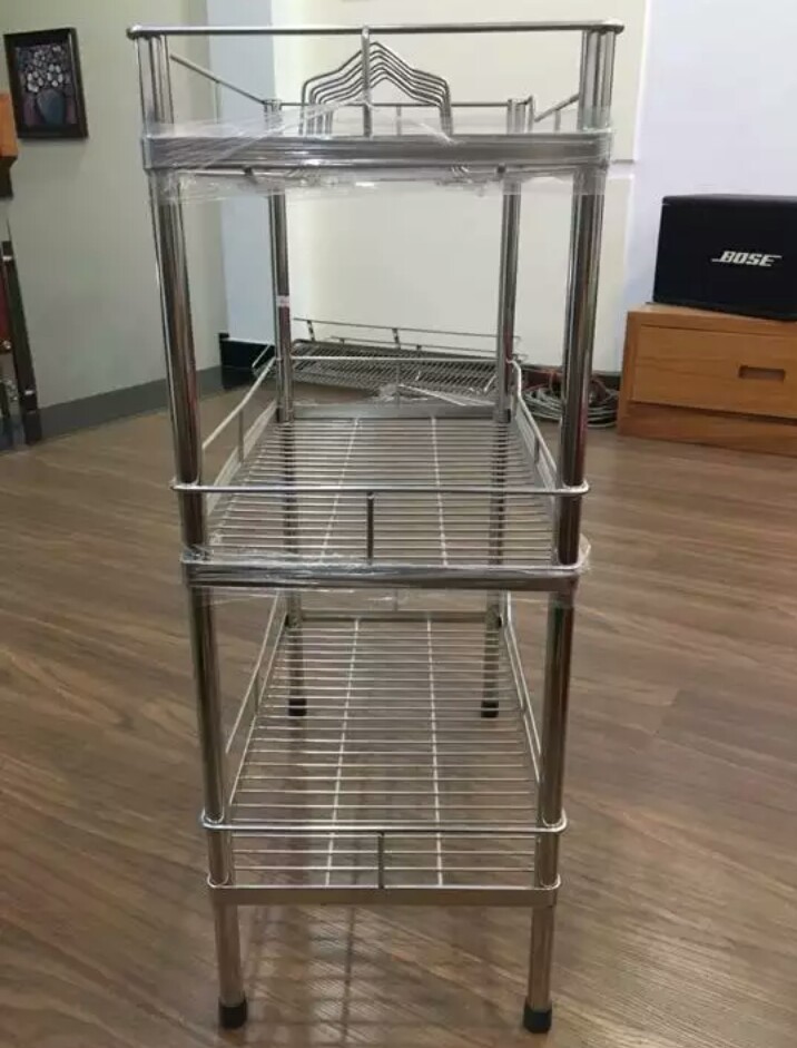 kệ chén 3 tầng inox đặc 304  (ĐỦ SIZE )