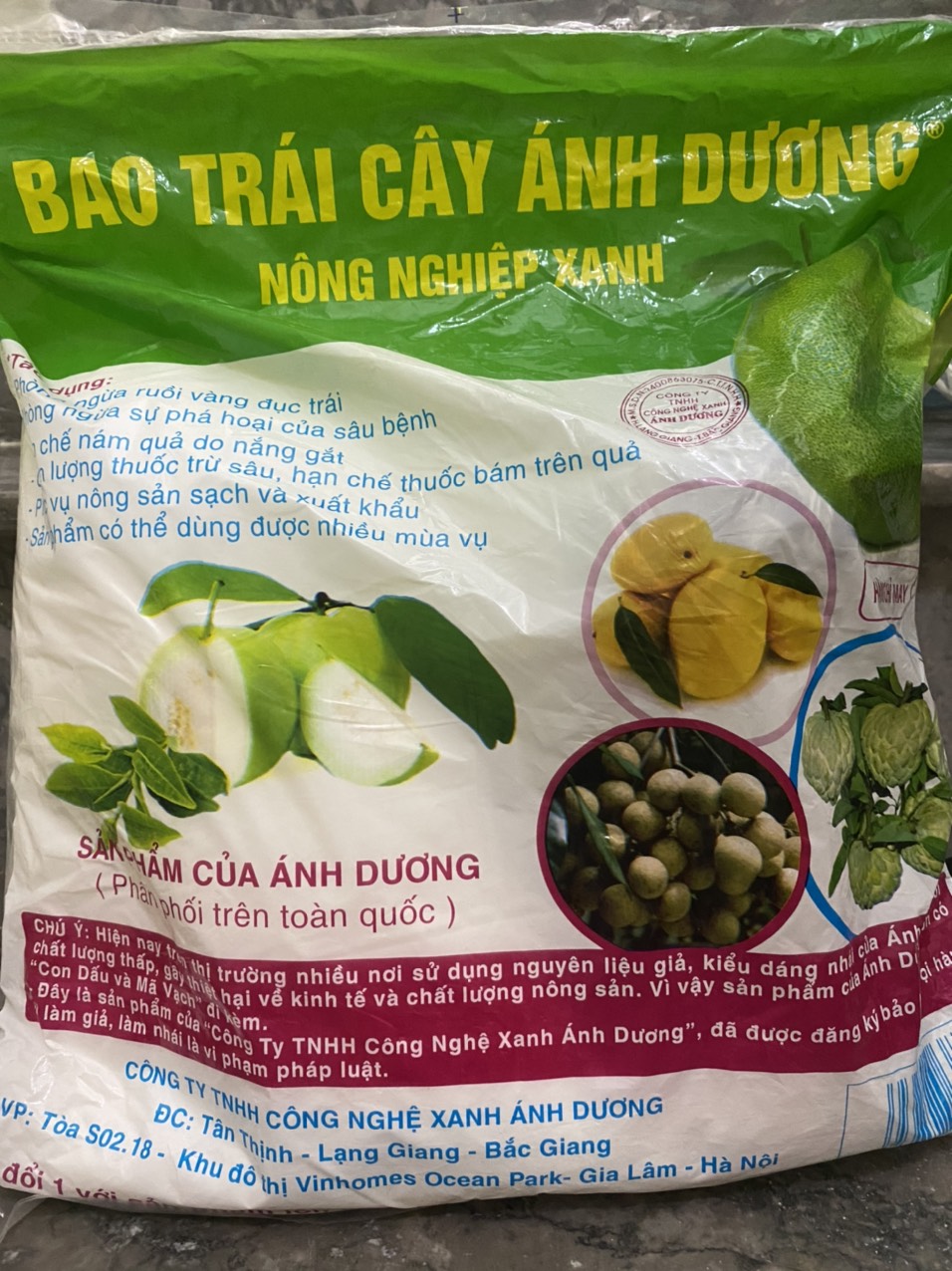 Combo 100 Túi bọc quả ổi, bưởi, xoài, na, mướp, mít, sử dụng được nhiều lần, túi bọc trái cây hạn chế côn trùng