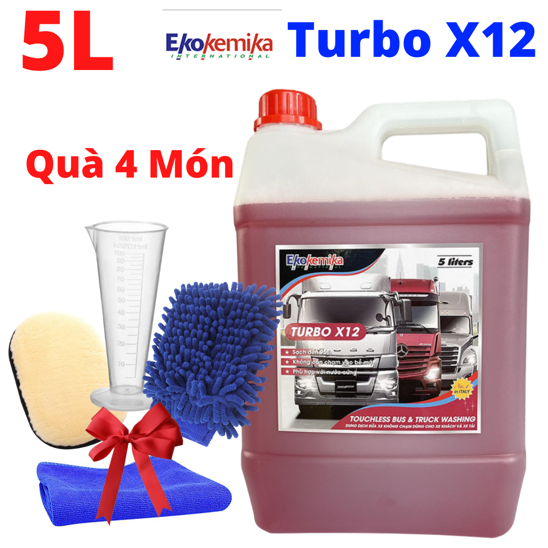 Nước rửa xe không chạm turbo x12 ekokemika sạch đến 95%