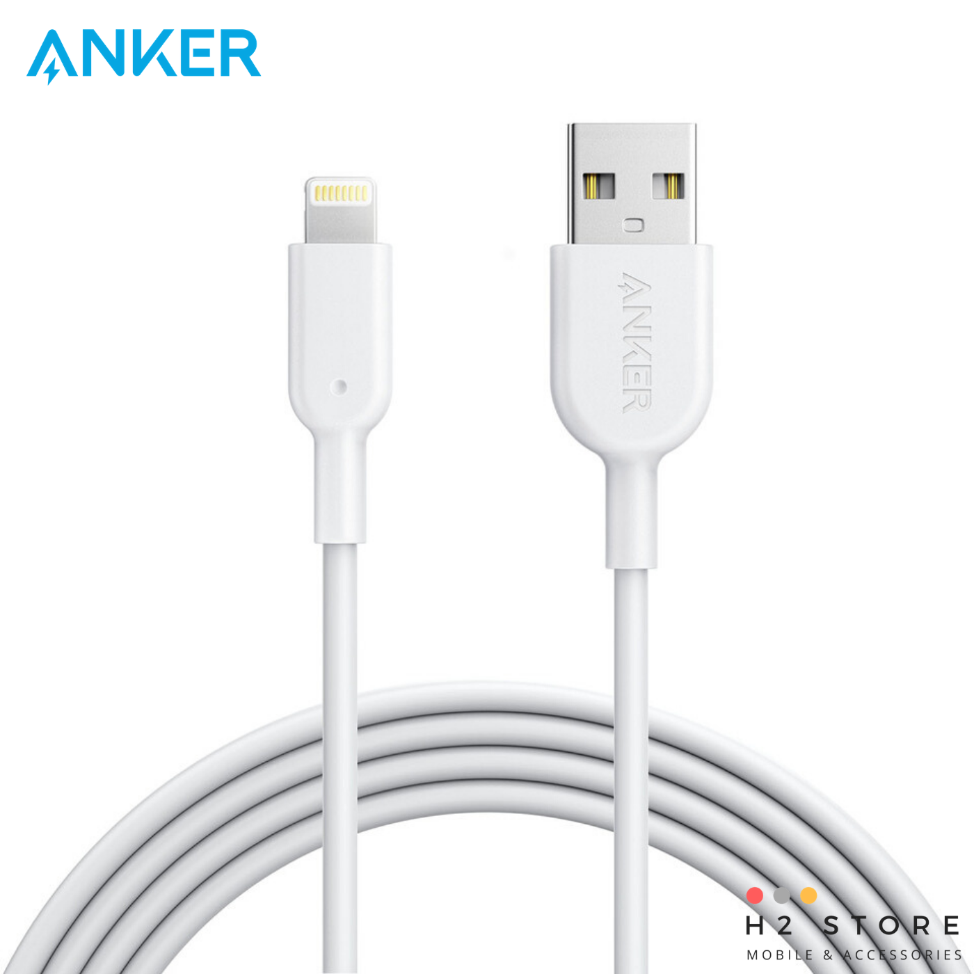 Cáp Lightning Anker Powerline II - Dài 1.8m - A8433