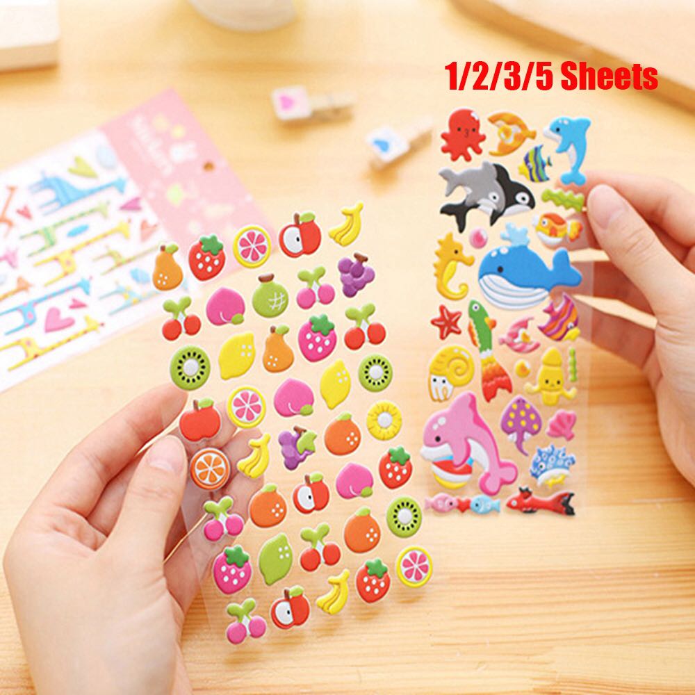 5 Vỉ Sticker 3D Nổi