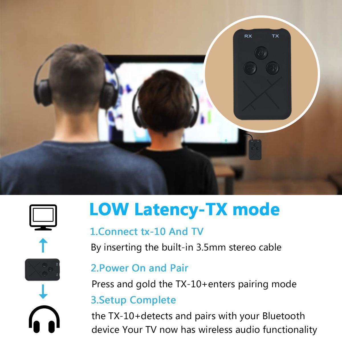 Bộ Thu Phát Âm Thanh 2 trong 1 Bluetooth 4.2 Bluetooth Receiver and Bluetooth Transmiter - Bluetooth TX10