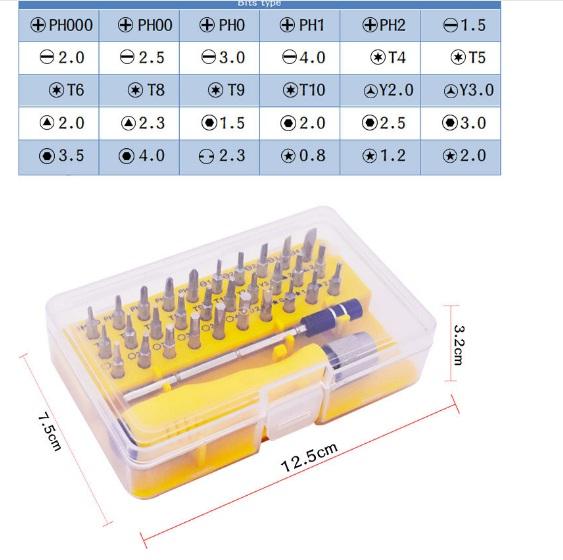 3h computer Tua vít tua vit sua dien thoai tua vit 32 đầu sửa điện thoại đa năng cao cấp tua vít 32 in 1