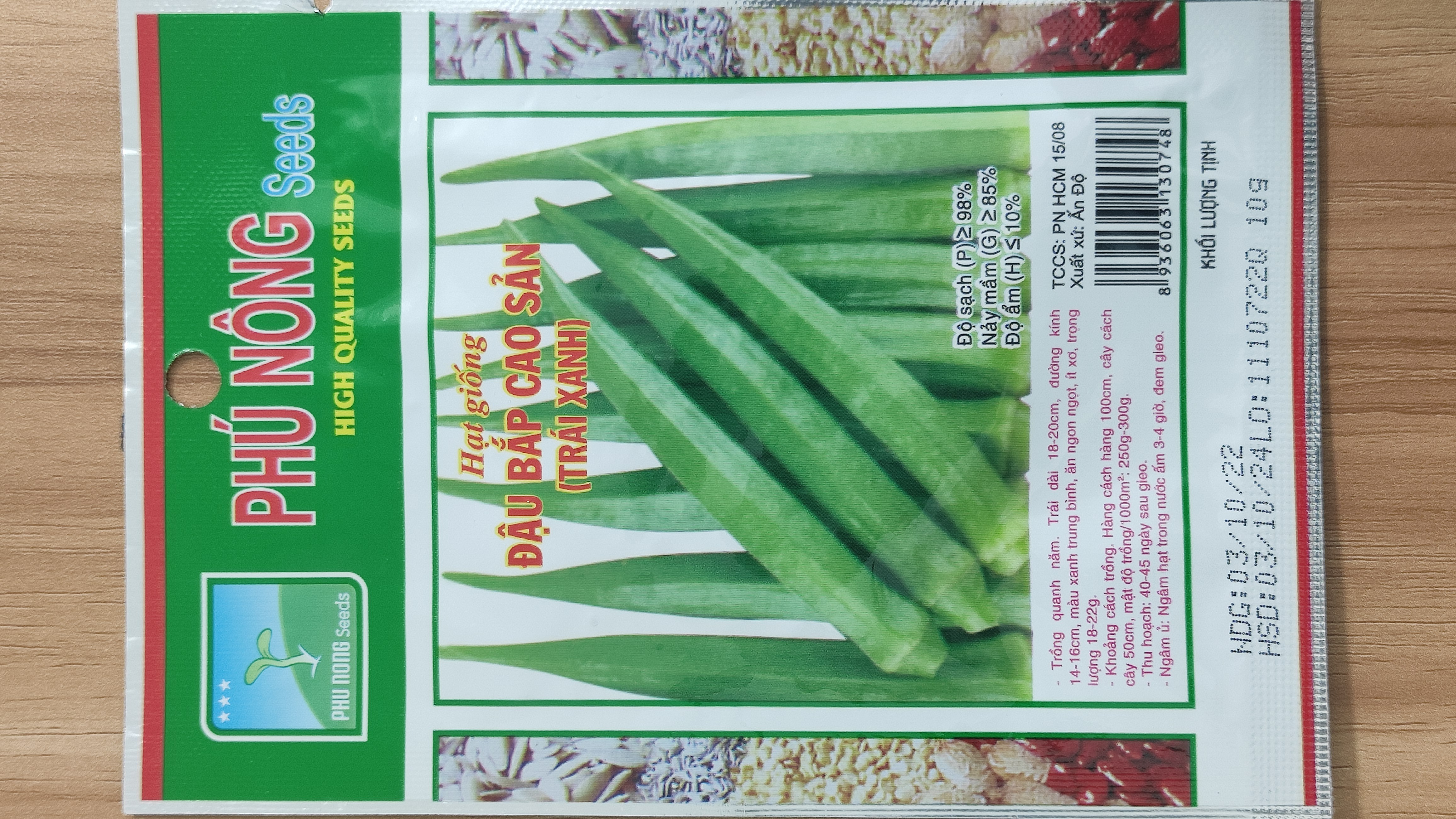 Đậu bắp cao sản Phú Nông 10g