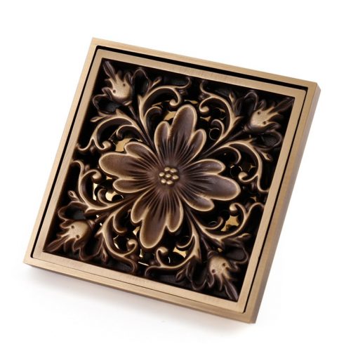 Thoát sàn chống mùi hôi đồng cổ GTS-FLOWER (100x100 mm)