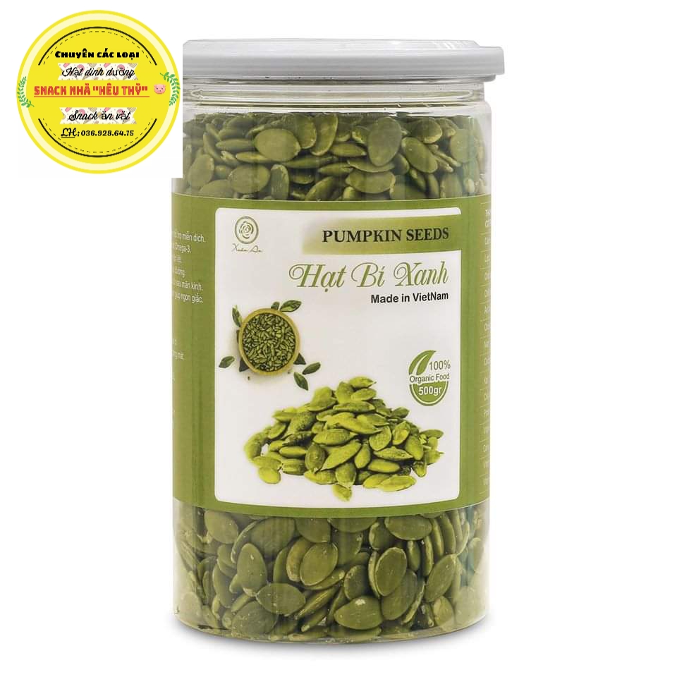NHÂN HẠT BÍ XANH ( KHÔNG VỎ), (500gr)