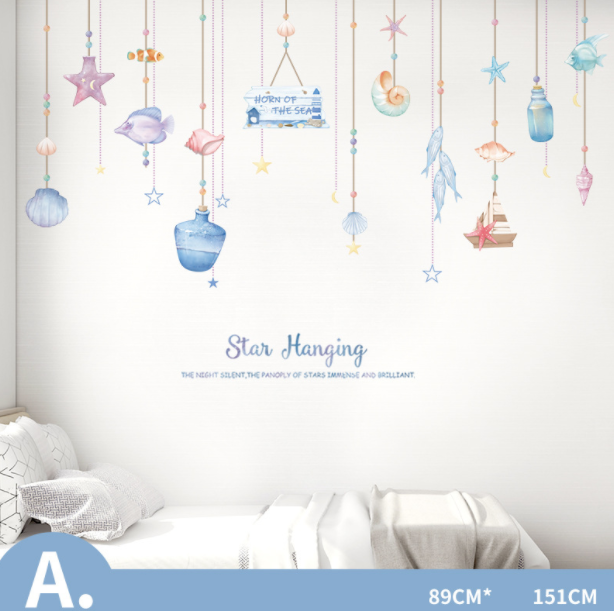 Decal trang trí tường - Những chú cá ở đại dương