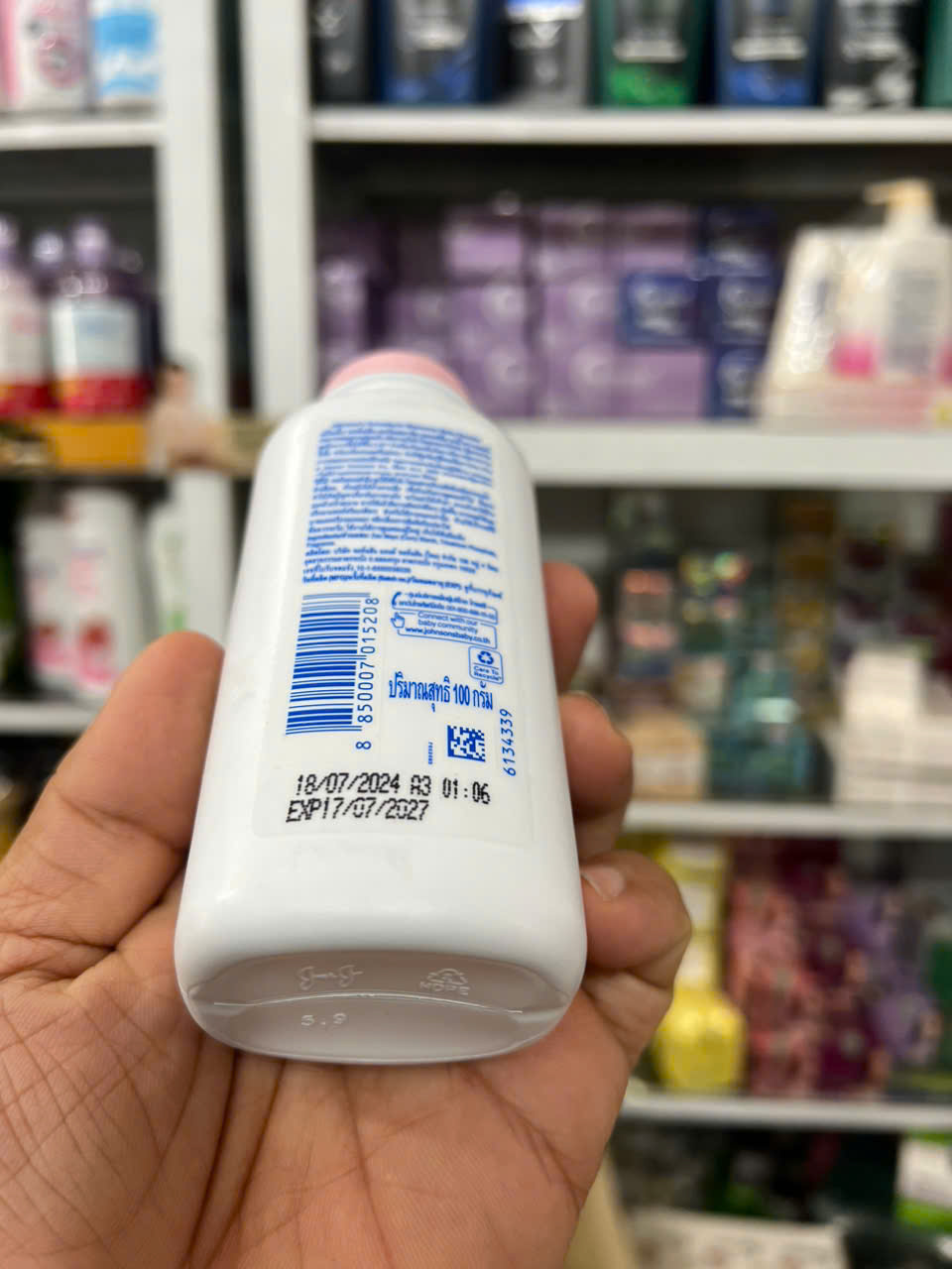 Phấn rôm Johnsons Baby  100g