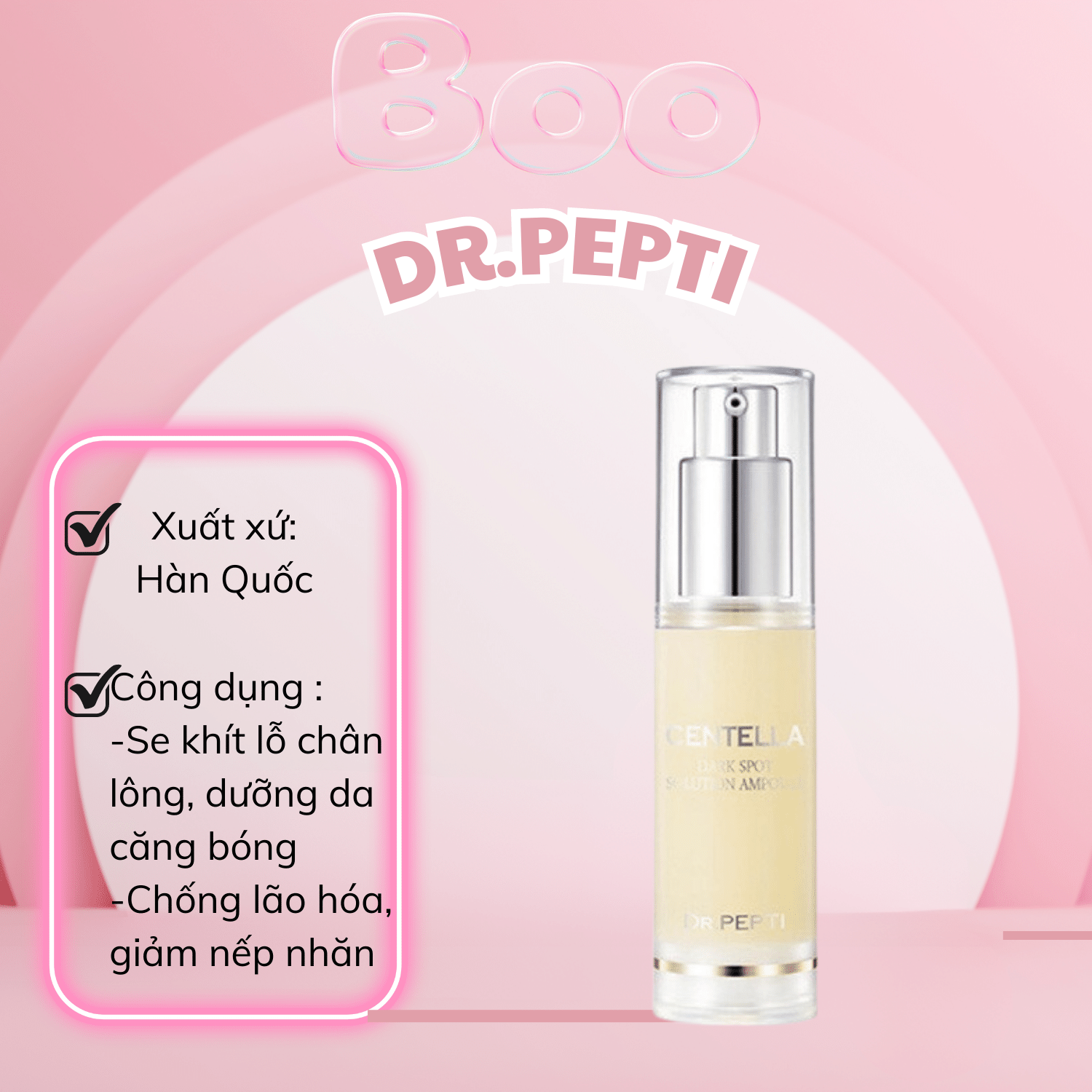 Tinh Chất Dưỡng Dr Pepti+ Centella Dark Spot Solution Ampoule