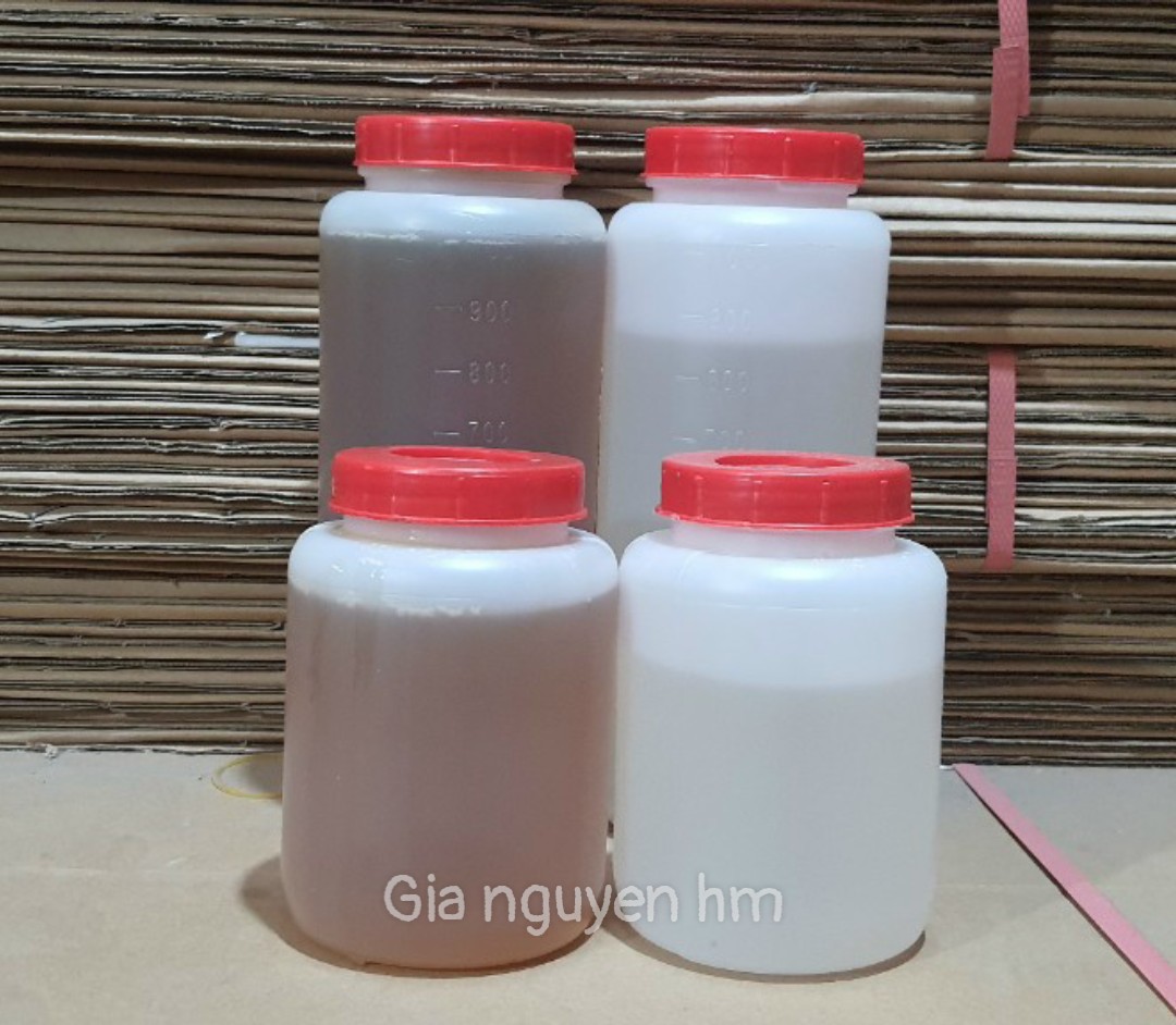 Keo dán gỗ AB epoxy 2 thành phần bộ 1kg ( 550g A trắng +450g B vàng )