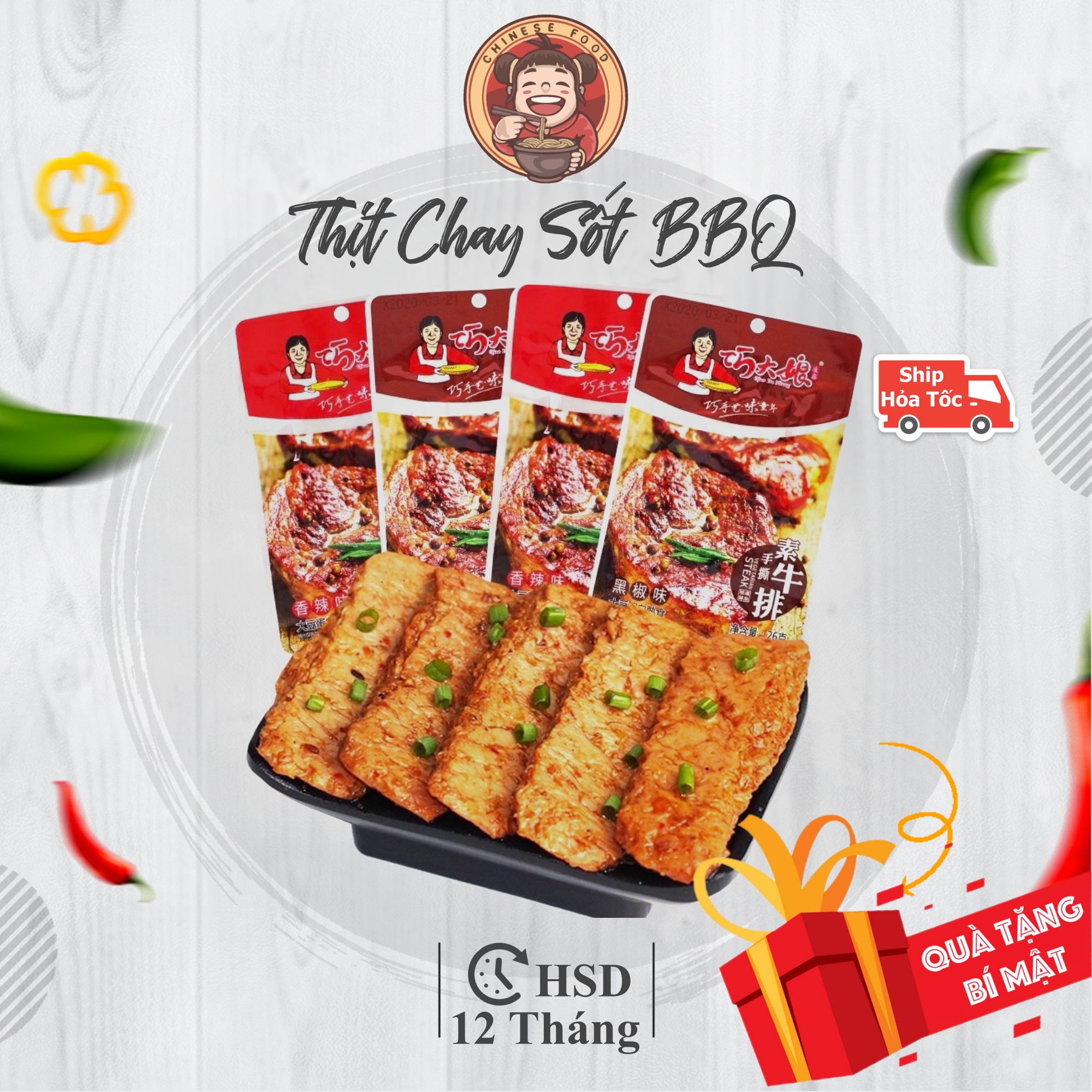 Thịt Chay Sốt BBQ Bà Dì
