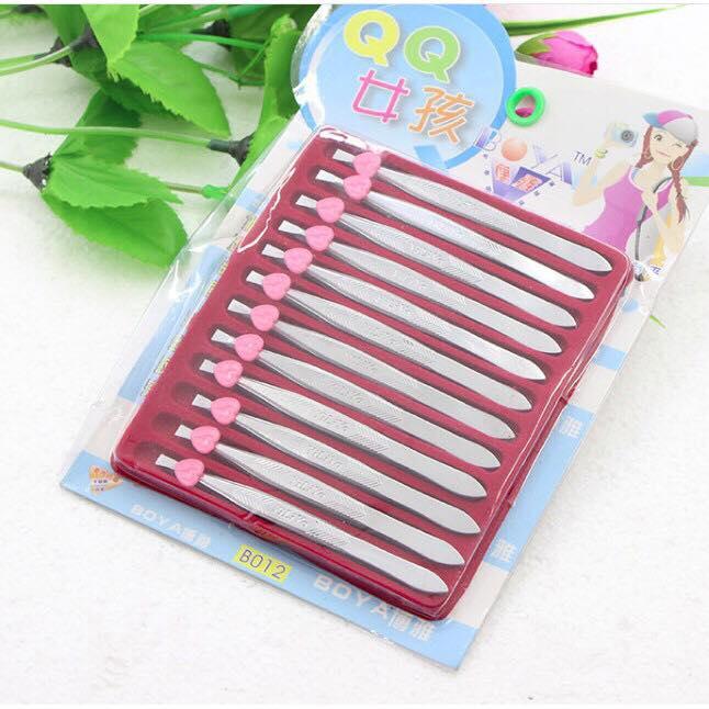 Set 2 Nhíp nhổ tóc bạc nhỏ gọn tiện dụng