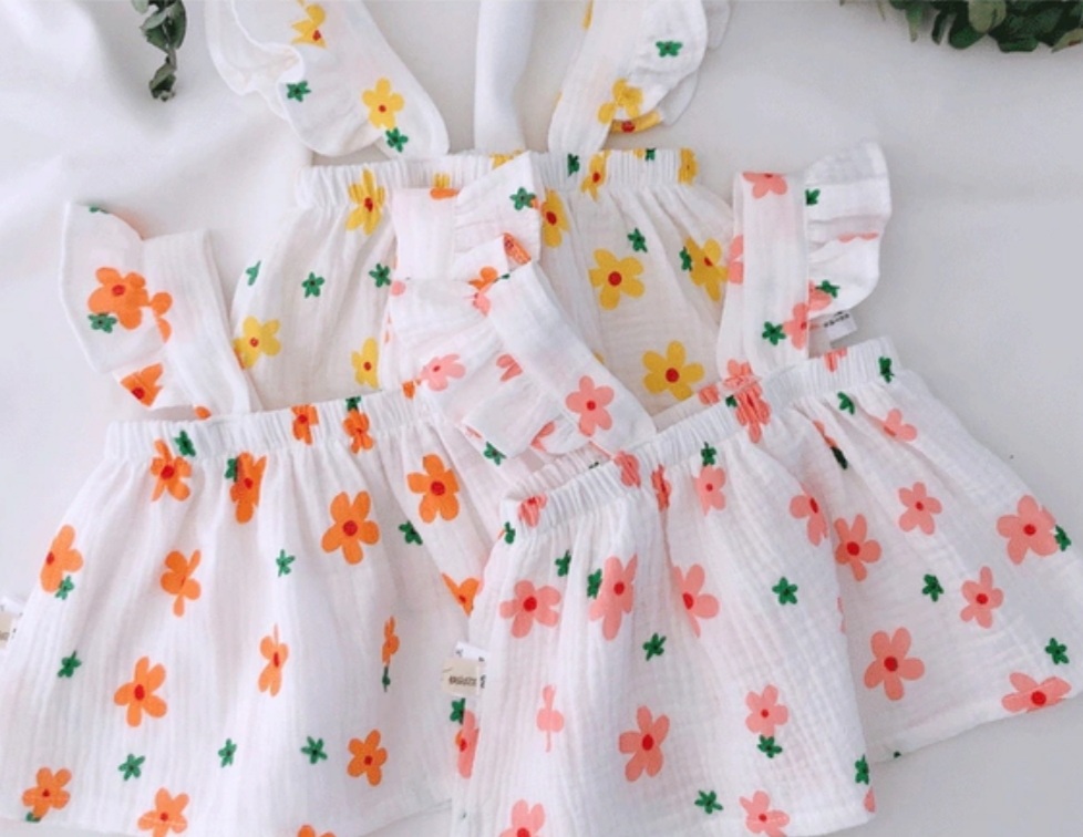 đồ bộ 2 dây cho bé bé gái từ 8-20kg