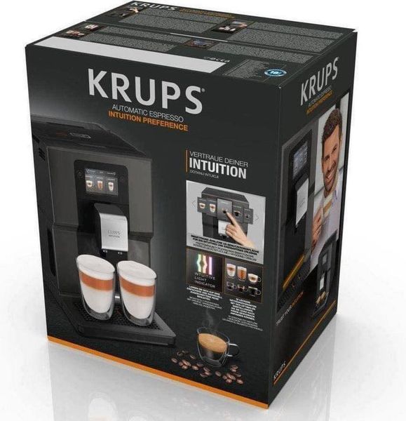 Máy Pha Cà Phê Tự Động Krups EA872B / EA985N, Krups Coffee Maker, Máy Pha Cafe, Espresso, Cappuccino, Áp Suất 15 Bar, Dung Tích 2.3L, 11 Cài Đặt Công Thức Đồ Uống, Nhập Đức, BH 12 Tháng