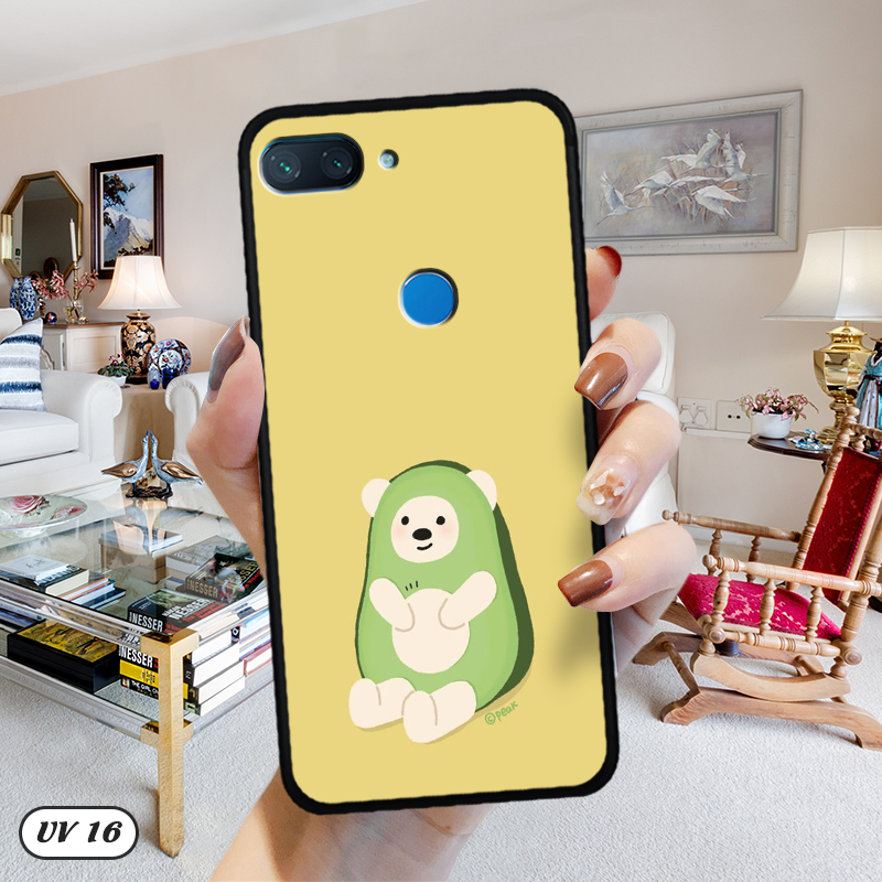 Ốp Xiaomi Mi 8 Lite lưng nhám -ngộ nghĩnh