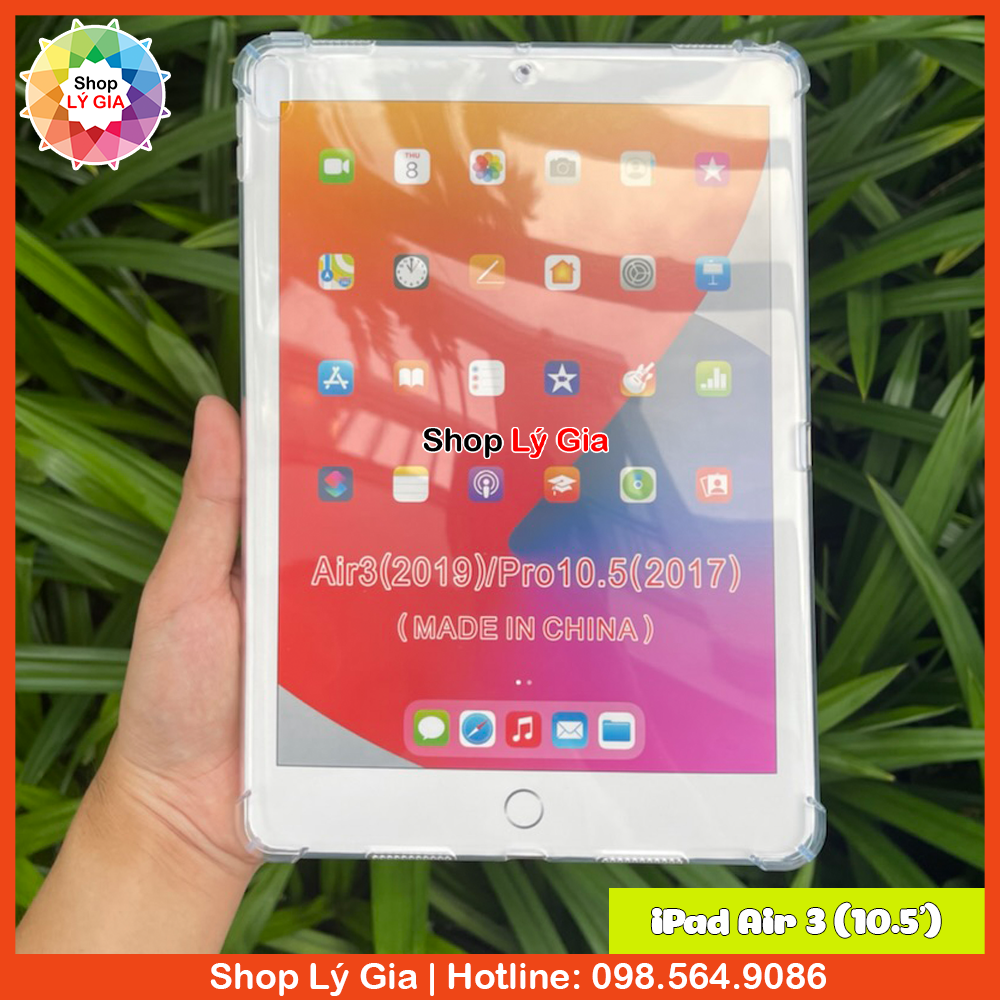 Ốp lưng trong suốt chống sốc cho ipad pro 11/12.9, air 1/2/3/4, mini 1/2/3/4/5/6, gen 2/3/4/5/6/7/8/9