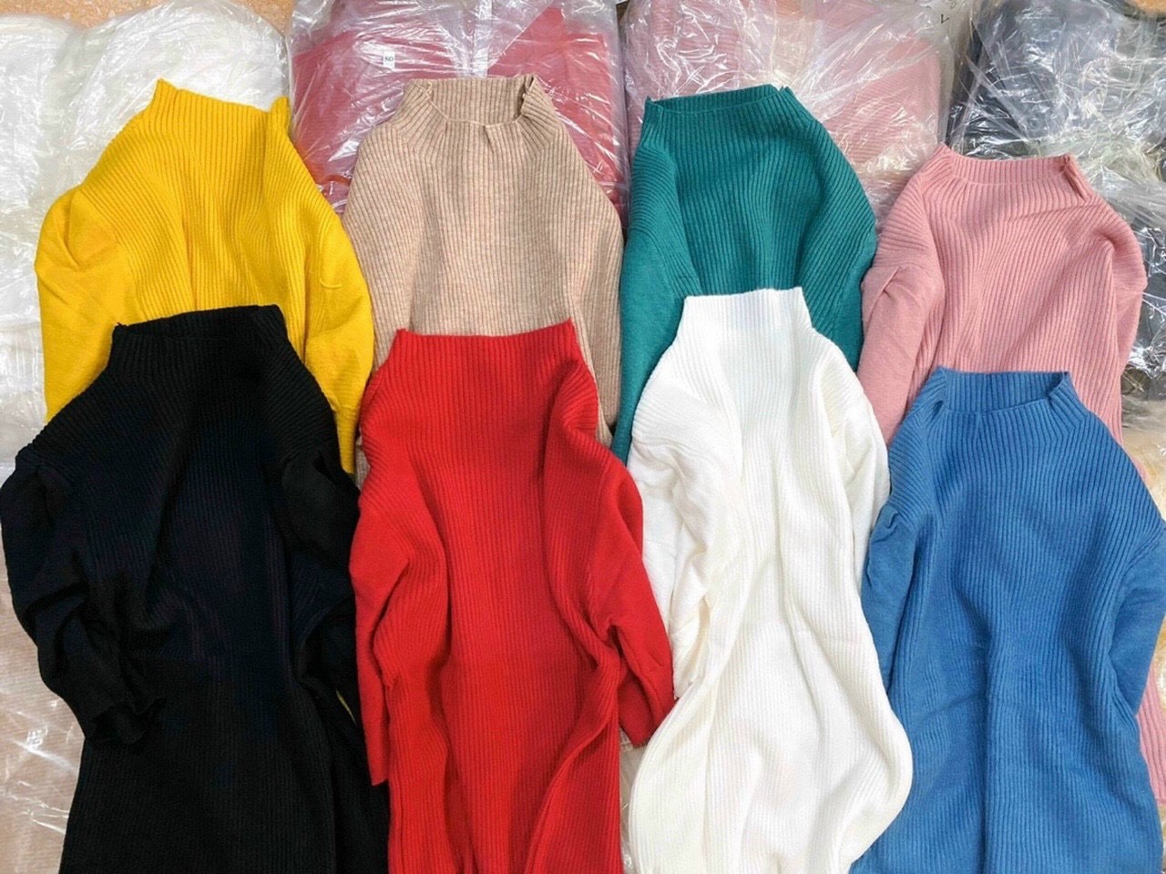 (Free ship max) Áo Len Tay Bồng lỡ - len mềm mịn siêu đẹp