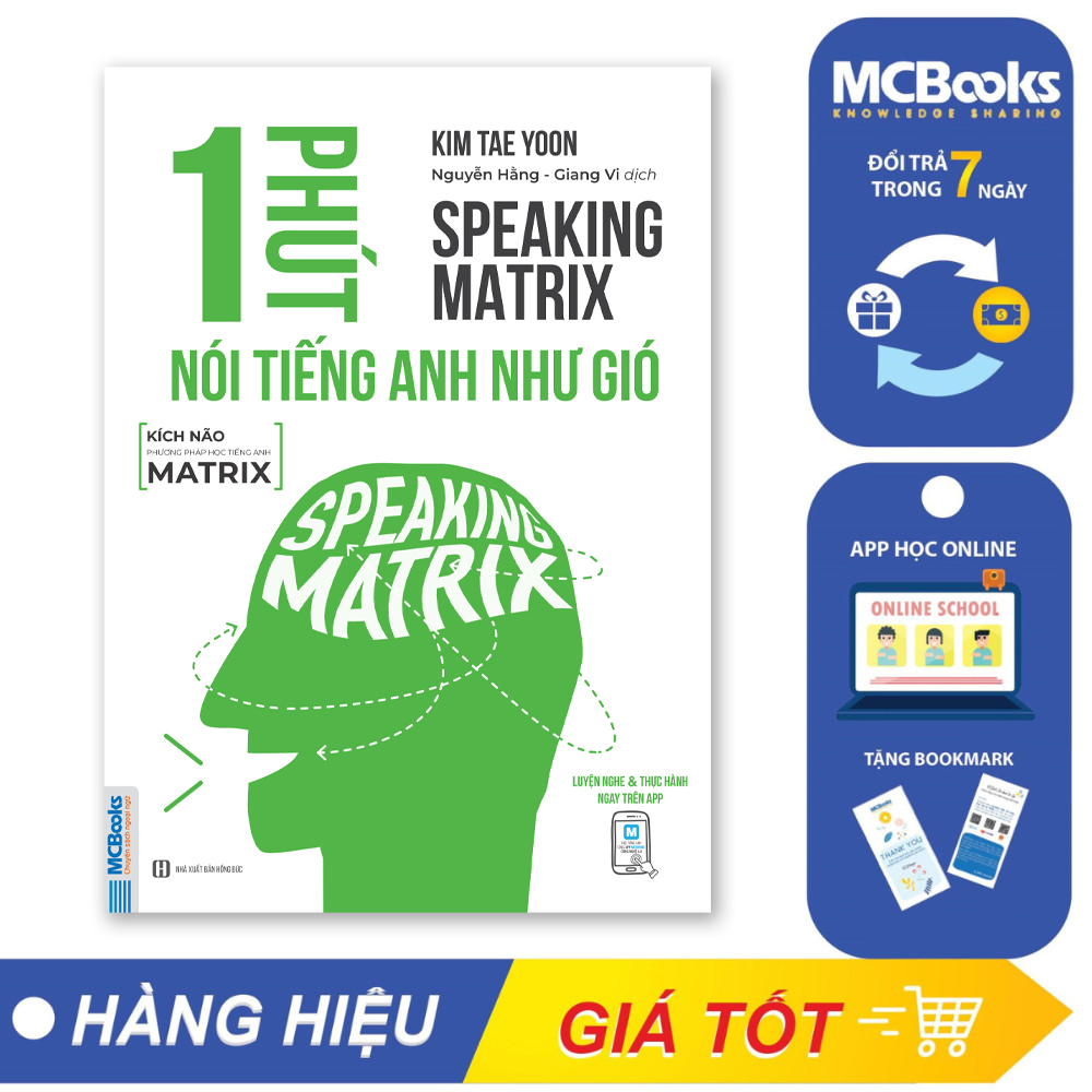 Sách - Speaking Matrix – 1 phút nói tiếng Anh như gió - McBooks