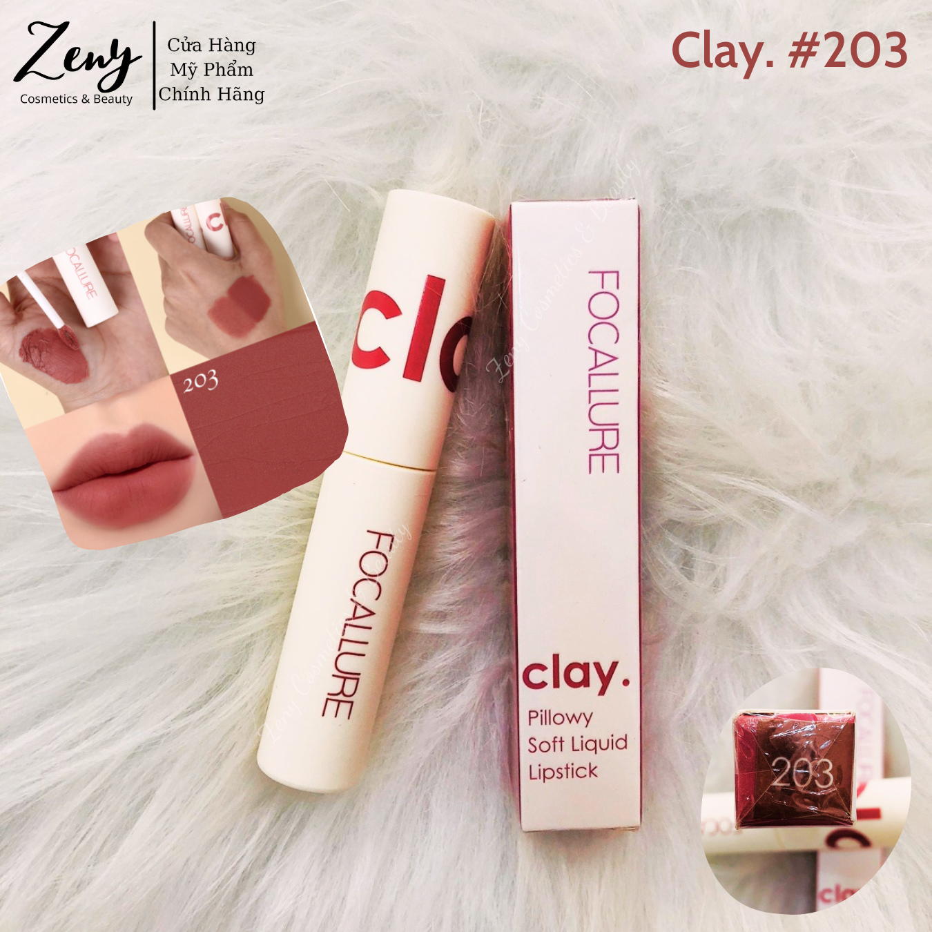 Son kem focallure clay velvet mịn lì - lâu trôi