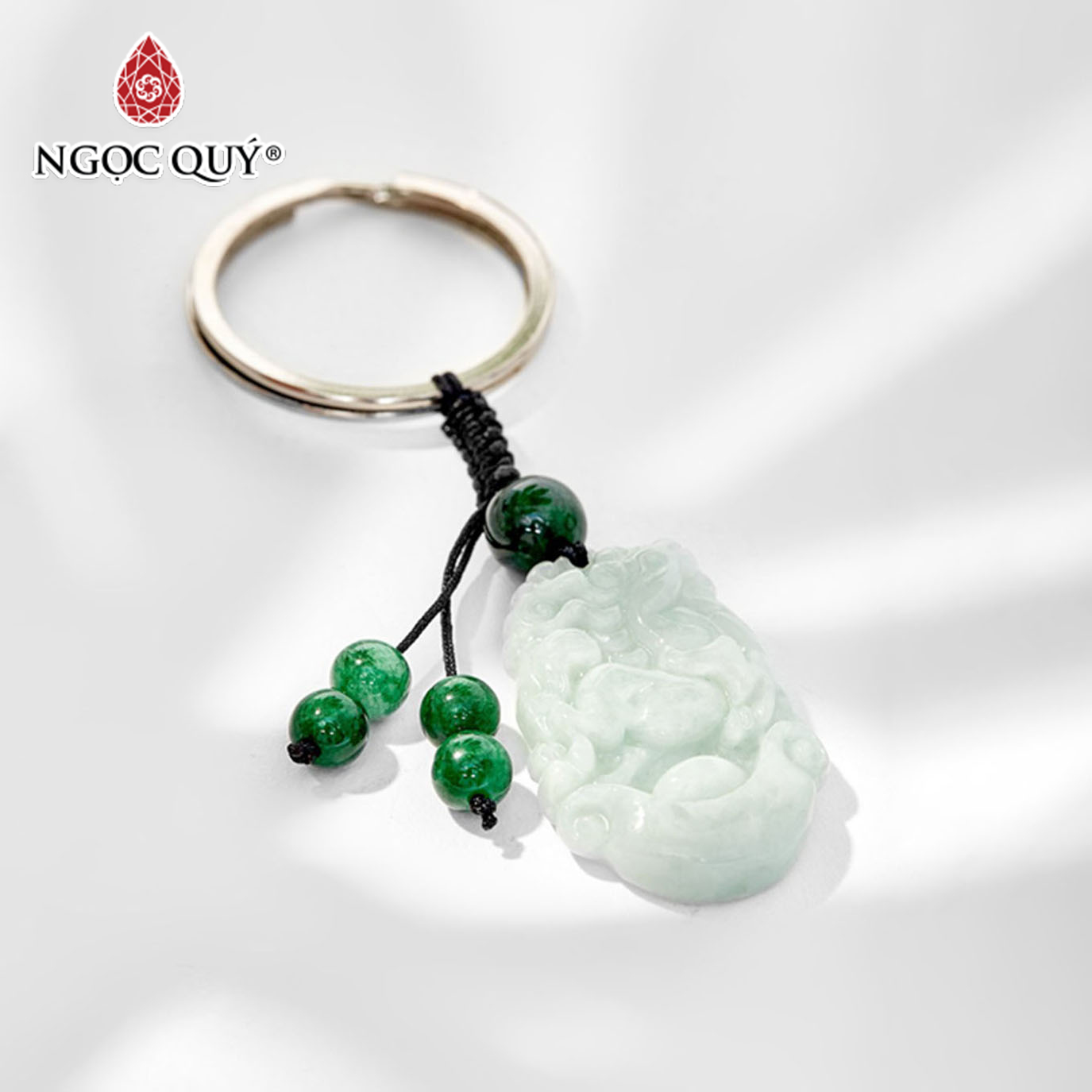 [HCM]Móc Khóa Đá Cẩm Thạch Phỉ Thúy - Ngọc Quý Gemstones