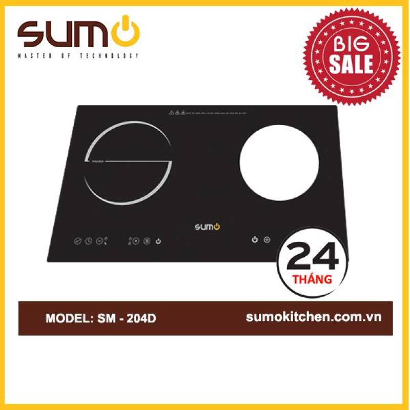 Bếp đôi (Từ+Gas) SUMO SM-204D