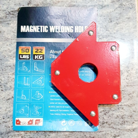 Bộ 2 Ê Ke Góc Nam Châm Lực Hít 22 kg Size Trung