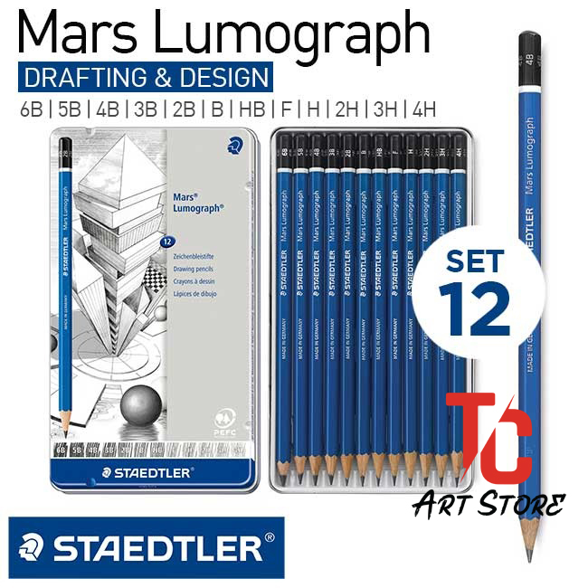 [HCM][TC Art Store] Bút Chì Gỗ Staedtler Từ HB - 12B