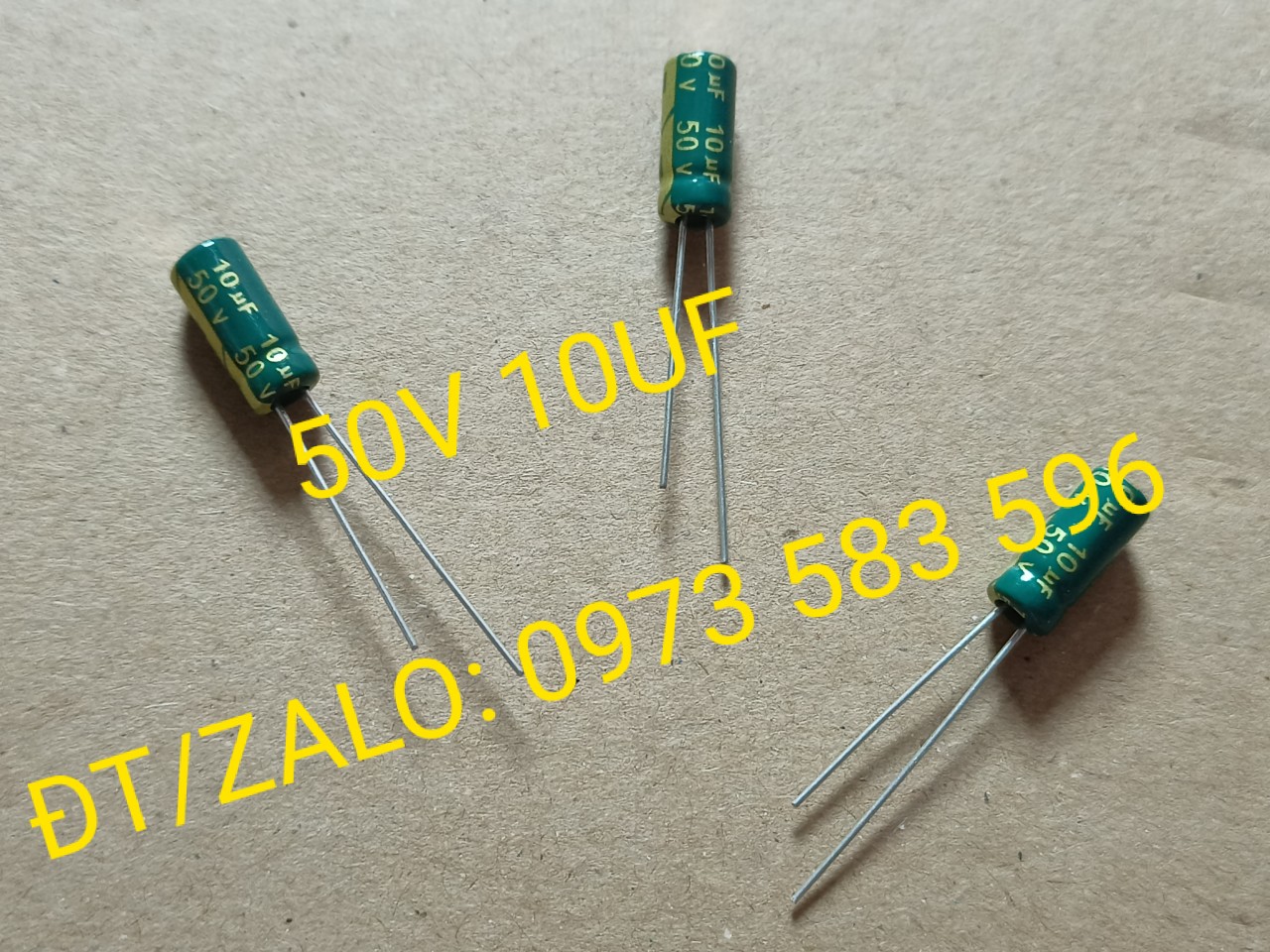 Tụ Hóa 50V 10UF (50 con/Túi)