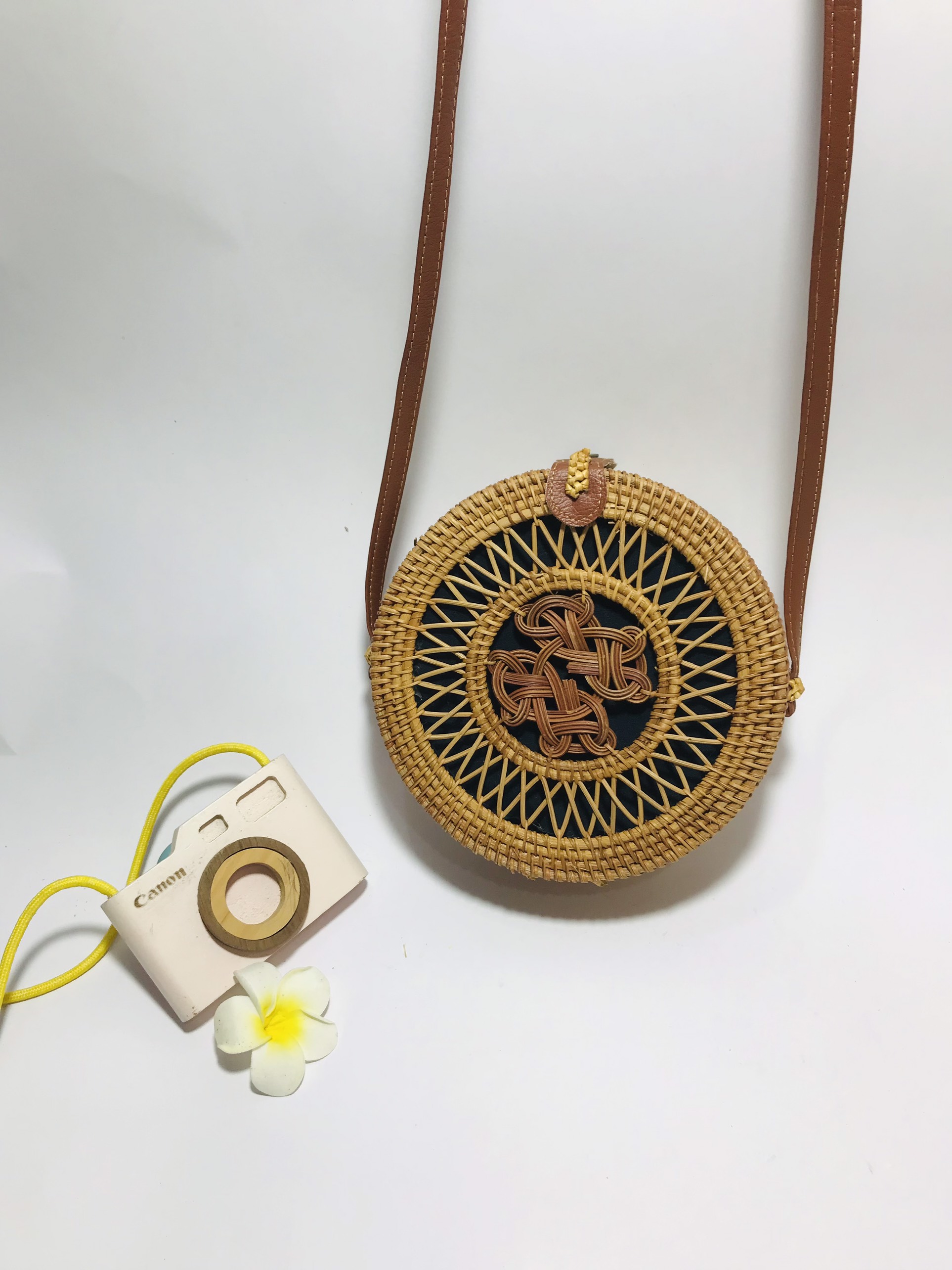 Túi mây tròn đi biển Mandala D20/D16cm