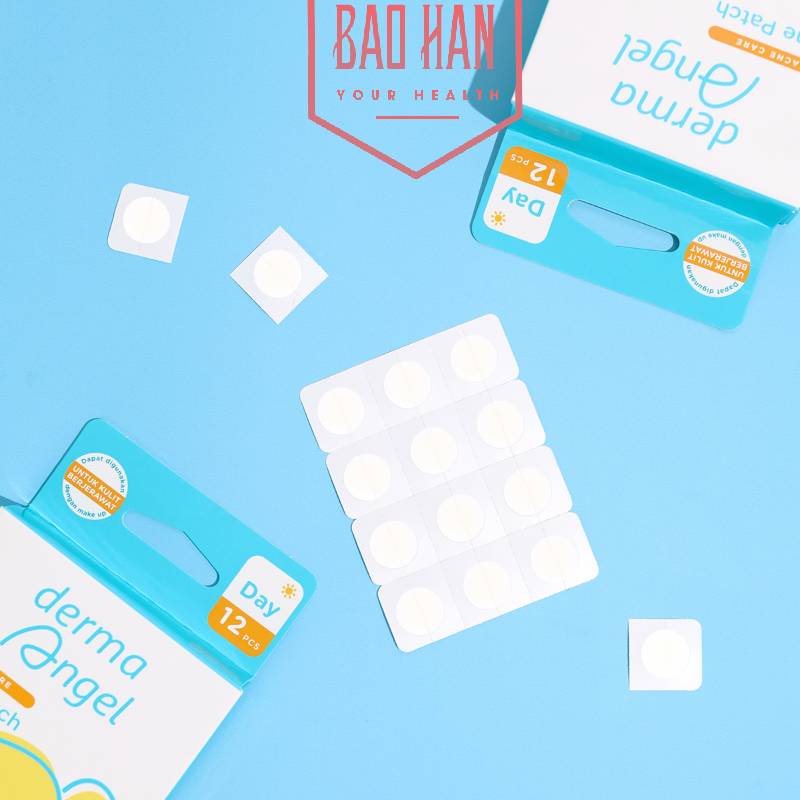 Miếng dán mụn ban ngày Derma Angel (12 miếng/hộp)