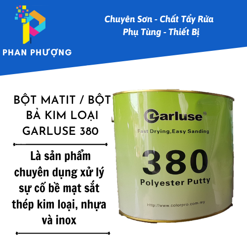 Bột matit / bột bả kim loại garluse 380 1kg + chất cứng