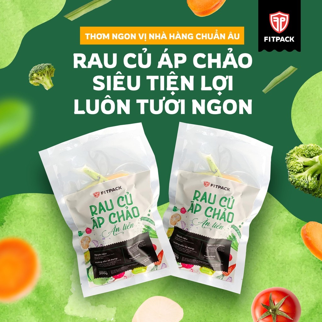 【Mới】 Rau Củ Áp Chảo Eatclean ăn liền Fitpack