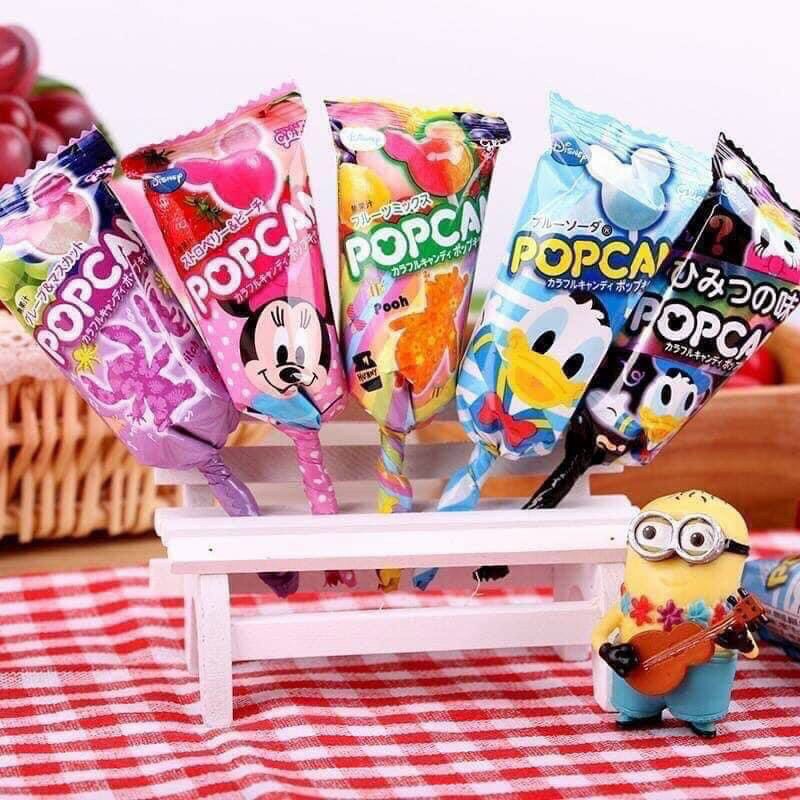 Set 10 chiếc Kẹo mút Glico Popcan Mickey Nhật Bản