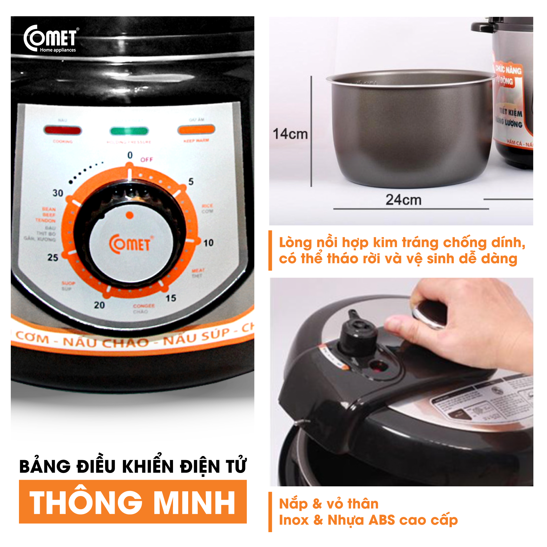 Nồi áp suất điện Comet - CM6150