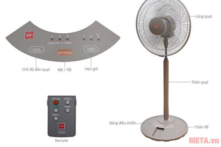 Quạt lửng KDK N30NH