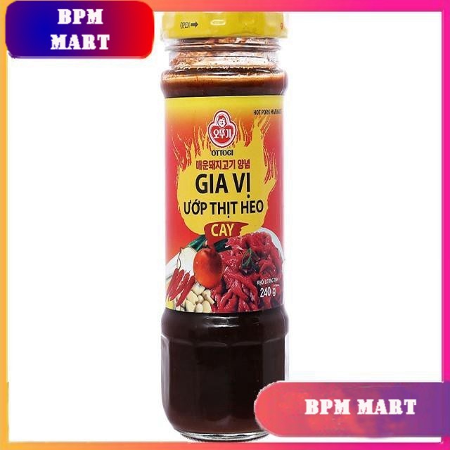 >> SO SÁNH GIÁ GIA VỊ ƯỚP CÁ HÀN QUỐC 230G | KOREAN FISH MARINADE 230G | Shopee Lazada Sendo Tiki 98 Gia vị ướp thịt heo vị cay hũ 240g - OTTOGI - NƯỚC ƯỚP THỊT NƯỚNG HÀN QUỐC - XỐT ƯỚP THỊT NƯỚNG - SỐT BBQ - BPMart