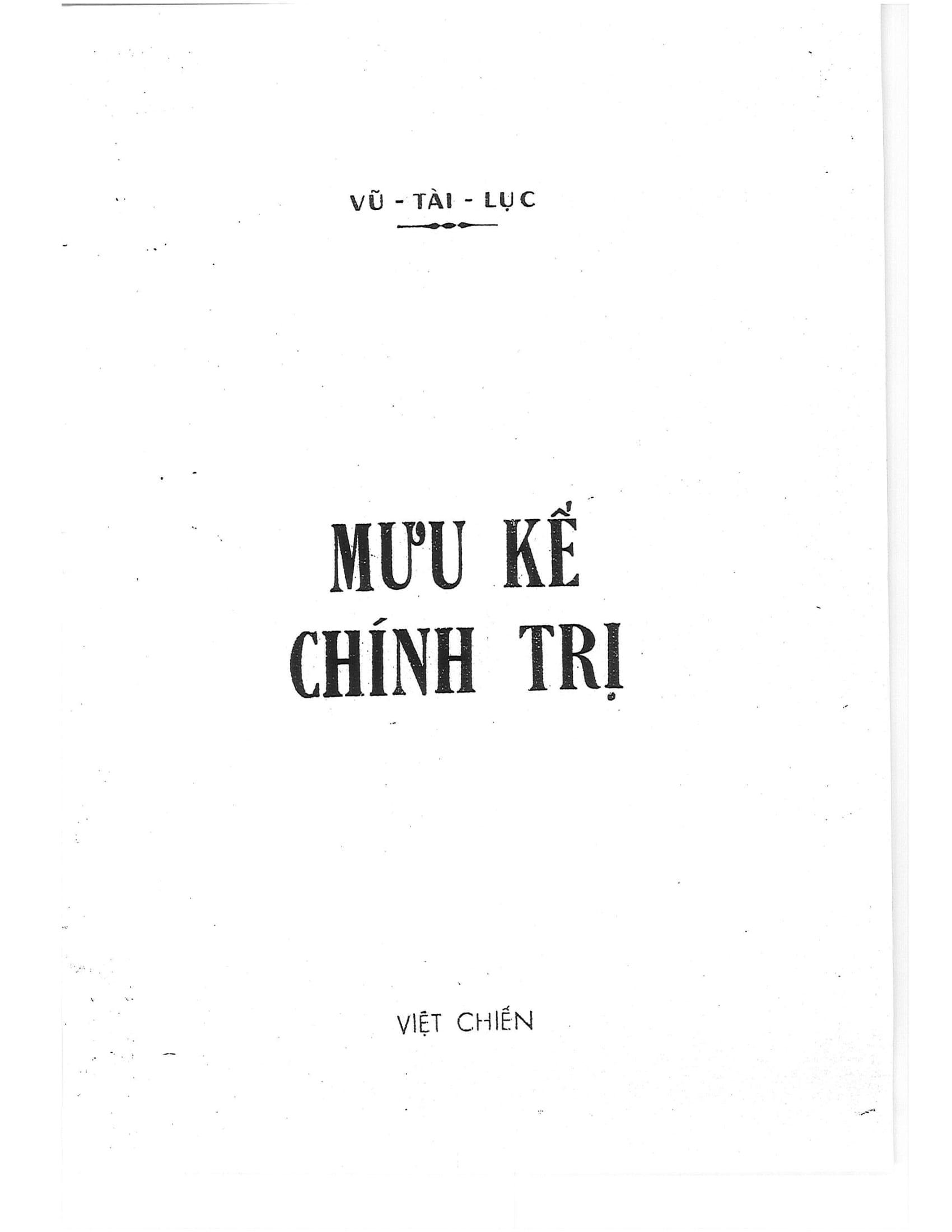Sách Mưu Kế Chính Trị