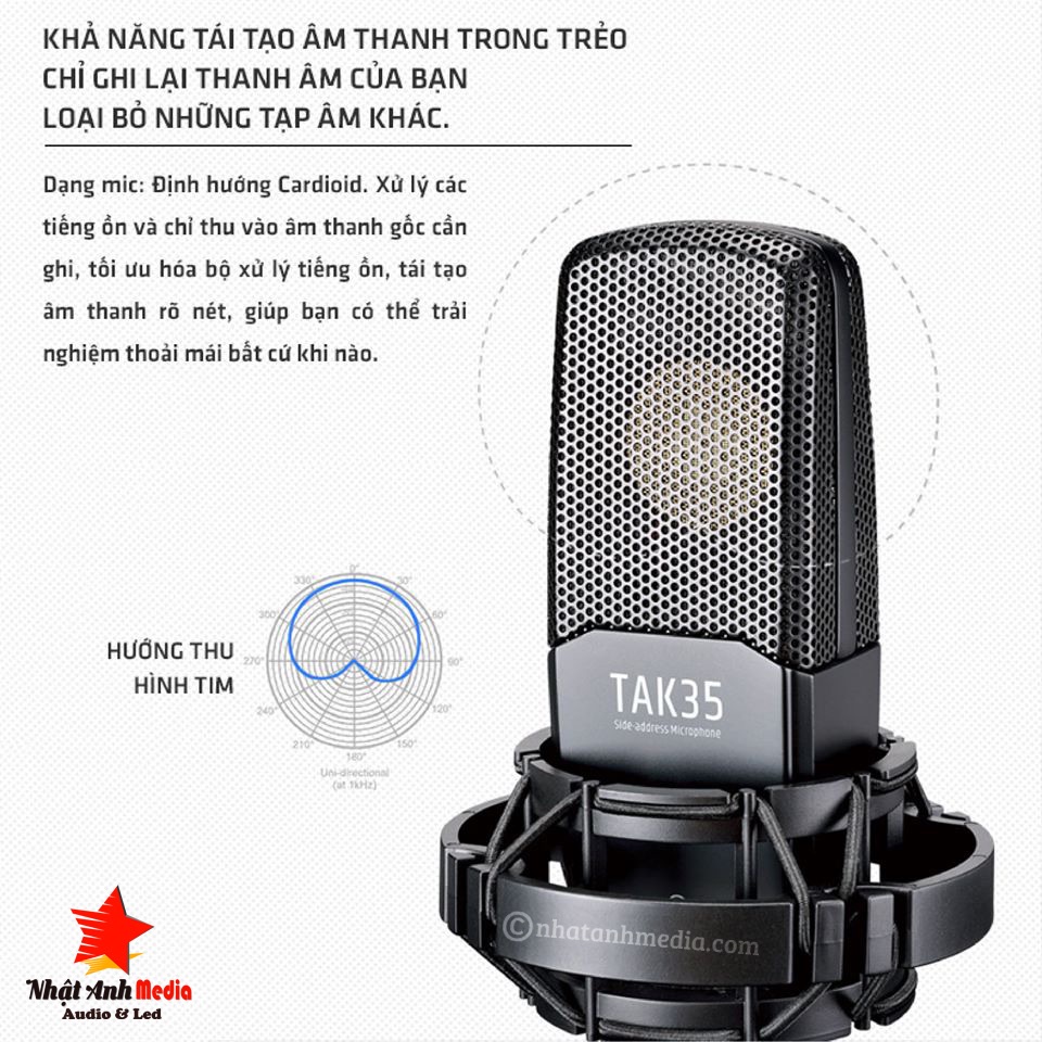 mic thu âm takstar pc tak35