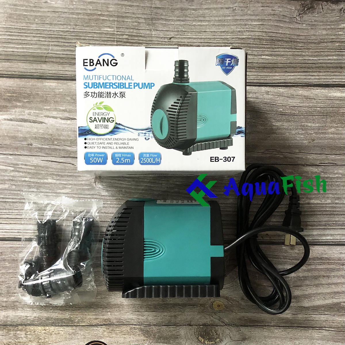Máy bơm nước bể cá EBANG EB 301 đến 308 (máy bơm nước chạy êm, tiết kiệm điện và rất khỏe)