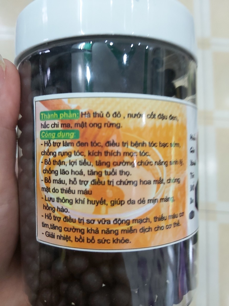 0,5kg hà thủ ô mật ong giảm bạc tóc, rụng tóc, mọc tóc