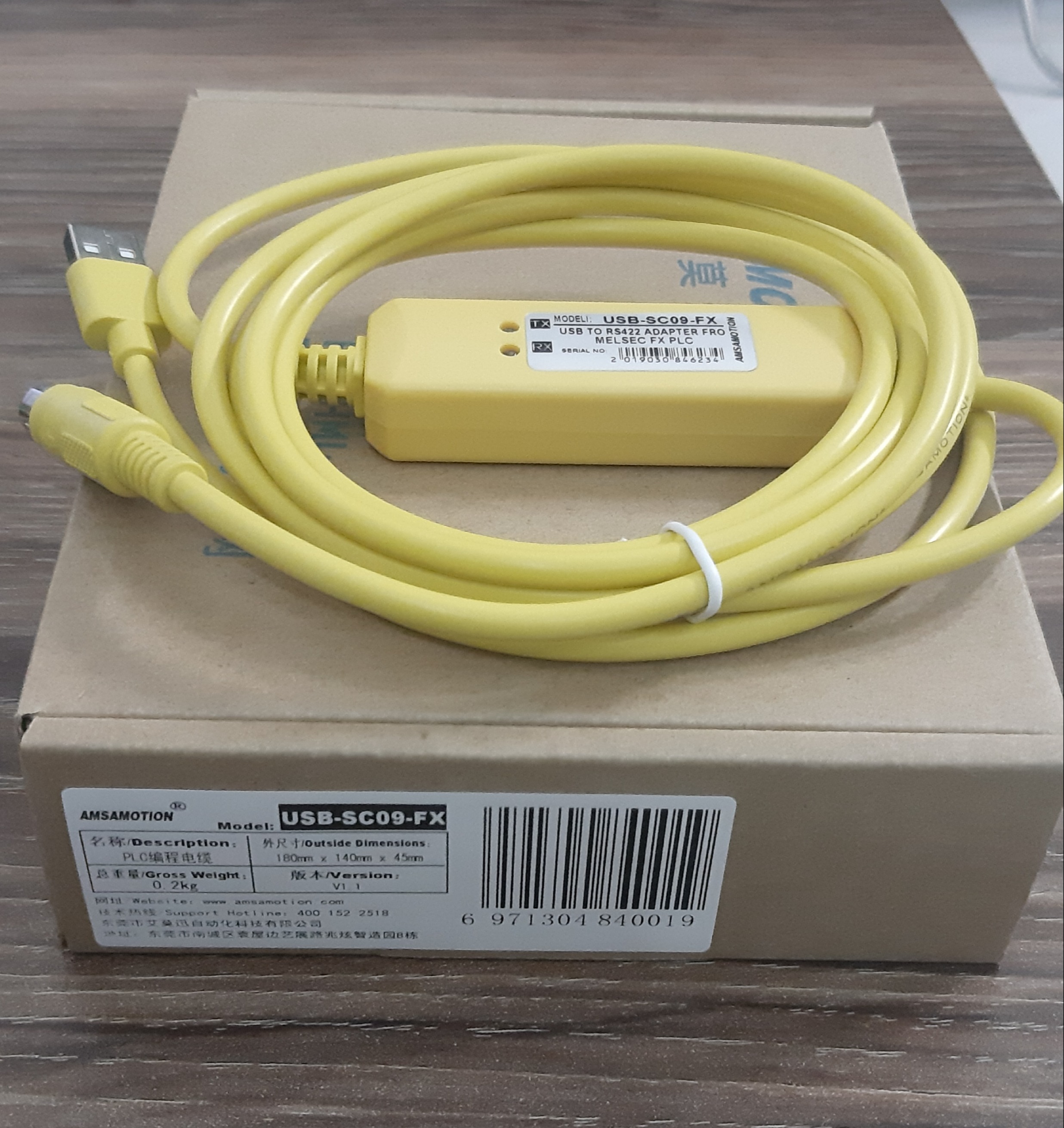 [HCM]Cáp lập trình PLC Mitsu USB-SC09-FX