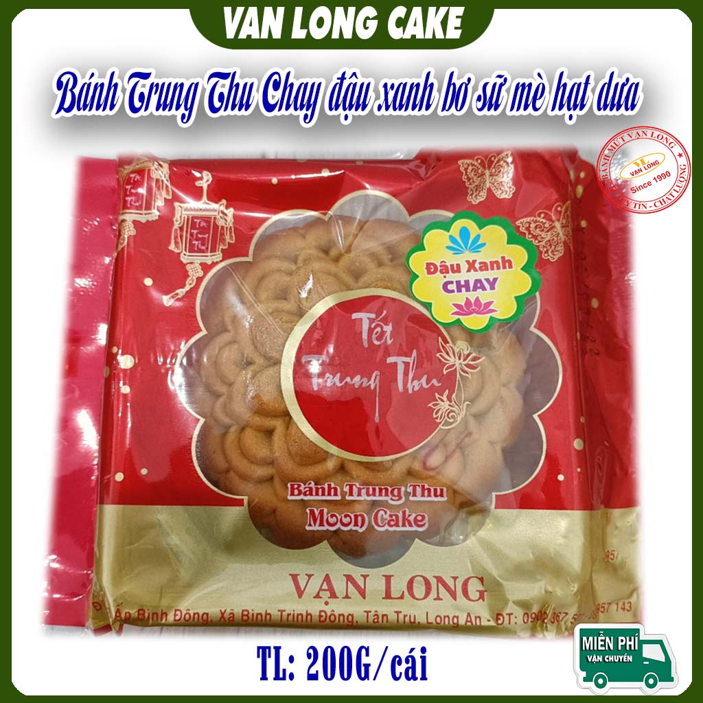 [BÁNH CHAY] Bánh trung thu đậu xanh chay 200g