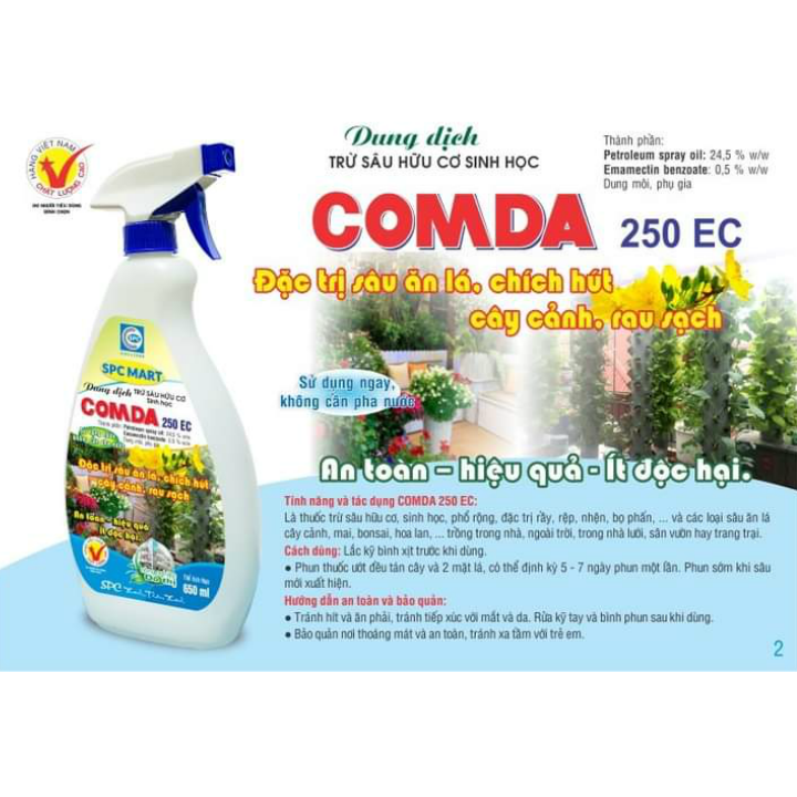 THUỐC TRỪ SÂU SINH HỌC COMDA 250EC