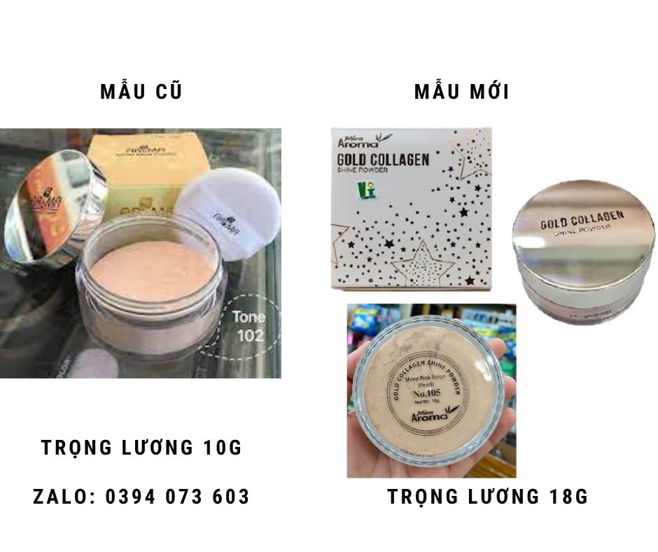 (mẫu mới) Phấn phủ bột kiềm dầu AROMA (A nhỏ)