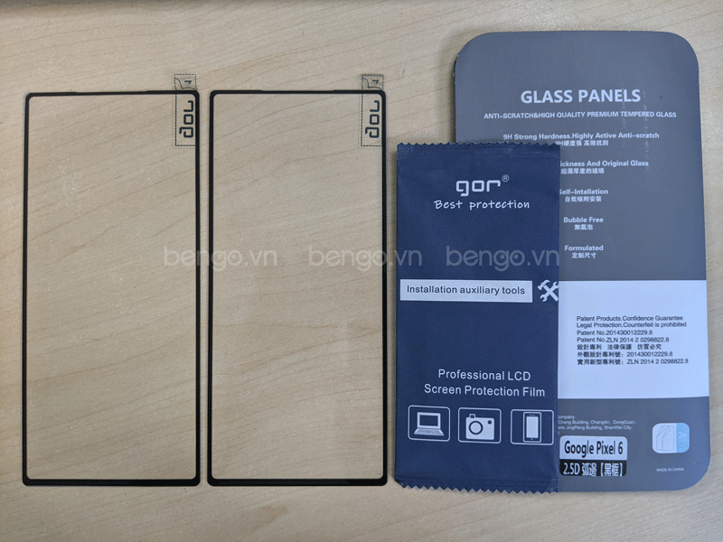 Dán Cường Lực Google Pixel 7a/Pixel 7/Pixel 6 Full Màn Hình GOR (Hộp 2 Miếng)