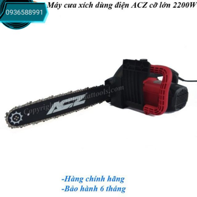 Máy cưa xích cưa gỗ dùng điện ACZ 2200W