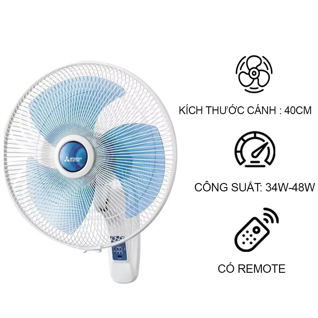 [HCM]Quạt treo tường Mitsubishi W16-RA