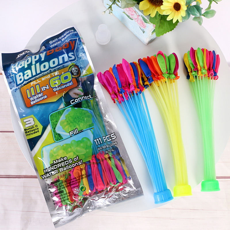 Bộ 111 bong bóng nước chùm HAPPY Baby Balloons loại tốt, bóng nước chùm, bong bóng nước Fubao Store