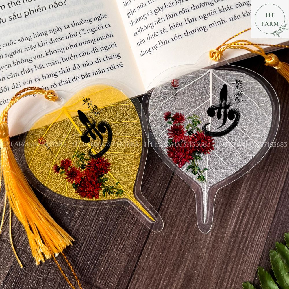 Lá Bồ Đề thư pháp - chữ An (Cầu Bình an – May mắn, Ốp điện thoại, Hàng loại 1)